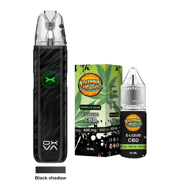 Pack Vaper Oxva + Líquido CBD Isolate 600 MG Black shadow
