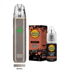 Pack Vaper Oxva + Líquido CBD Isolate 600 MG Brown