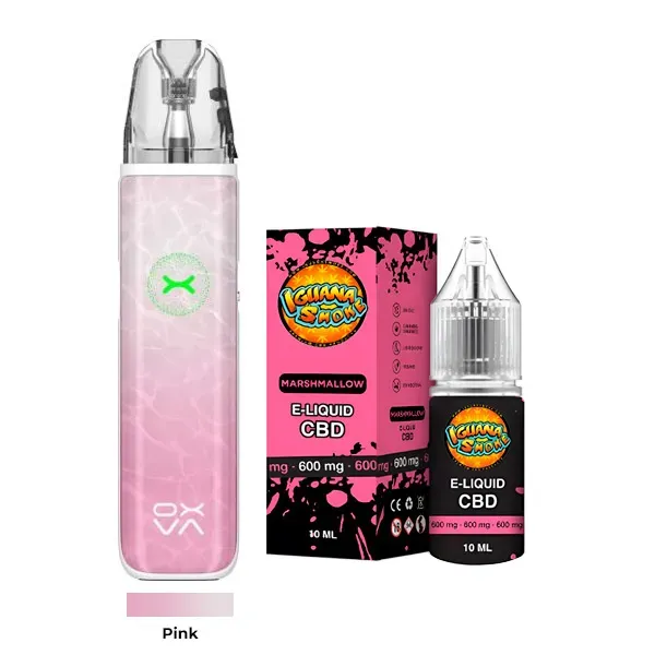 Pack Vaper Oxva + Líquido CBD Isolate 600 MG Pink