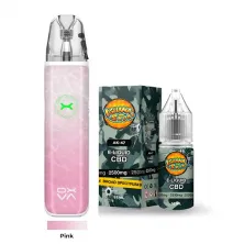 Pack Vaper Oxva + Líquido CBD Broad Spectrum 2500 MG Iguana Smoke pink