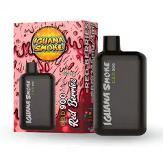 Pod desechable CBD Red Berries Iguana Smokes con sabor a frutos rojos