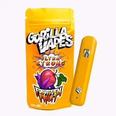 Dispositivo de vaporización Gorilla Grillz sabor Forbidden Fruit con 75 % de CBD y boquilla de grado médico PCTG.