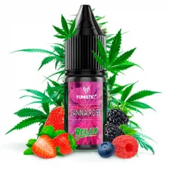 Líquido CBD Canna Rose 500 mg 10 ml Yumistic sabor a frutos rojos