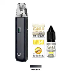 Pack Vaper Oxva Lite + Líquido CBD Isolate 600 MG Caliterpens Dark Blue