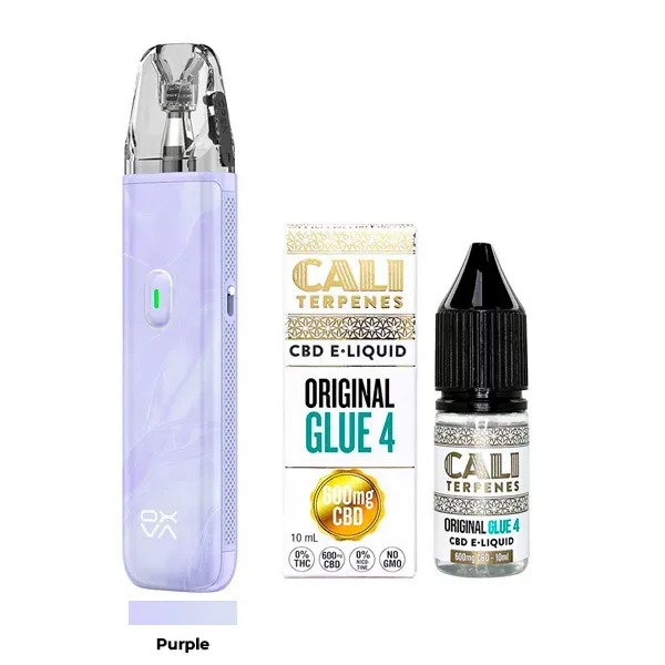 Pack Vaper Oxva Lite + Líquido CBD Isolate 600 MG Caliterpens purple