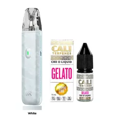 Pack Vaper Oxva Lite + Líquido CBD Isolate 600 MG Caliterpens white