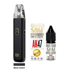 Pack Vaper Oxva Lite + Líquido CBD Isolate 600 MG Caliterpens black carbon