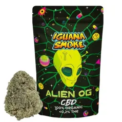 Flor CBD Alien OG Greenhouse Iguana Smoke