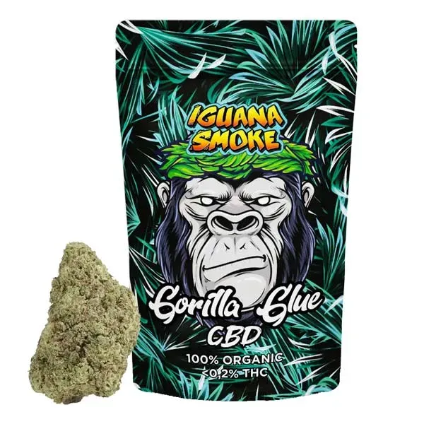 Flor CBD Gorilla Glue Greenhouse Iguana Smoke