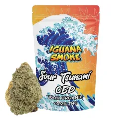 Flor CBD Sour Tsunami Greenhouse Iguana Smoke