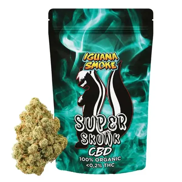 Flor CBD Super Skunk Greenhouse Iguana Smoke