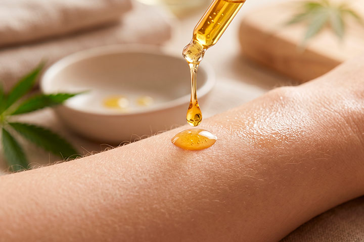 Aplicación de cbd sobre la piel