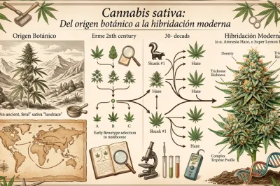 Cannabis sativa: Del origen botánico a la hibridación moderna