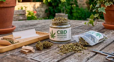 Trim vs picadura de CBD: Diferencias clave en origen y composición